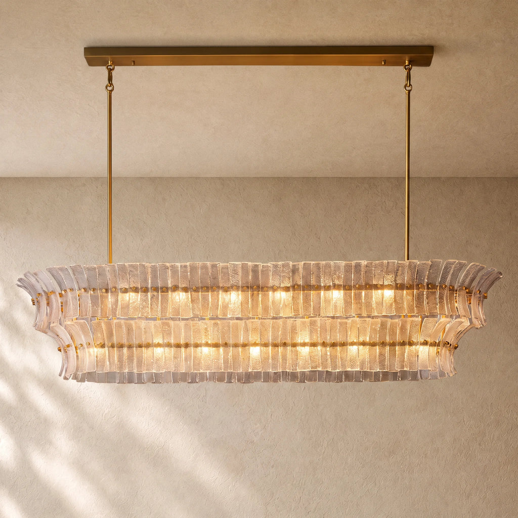 Romanion Glass Linear Chandelier