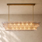 Romanion Glass Linear Chandelier