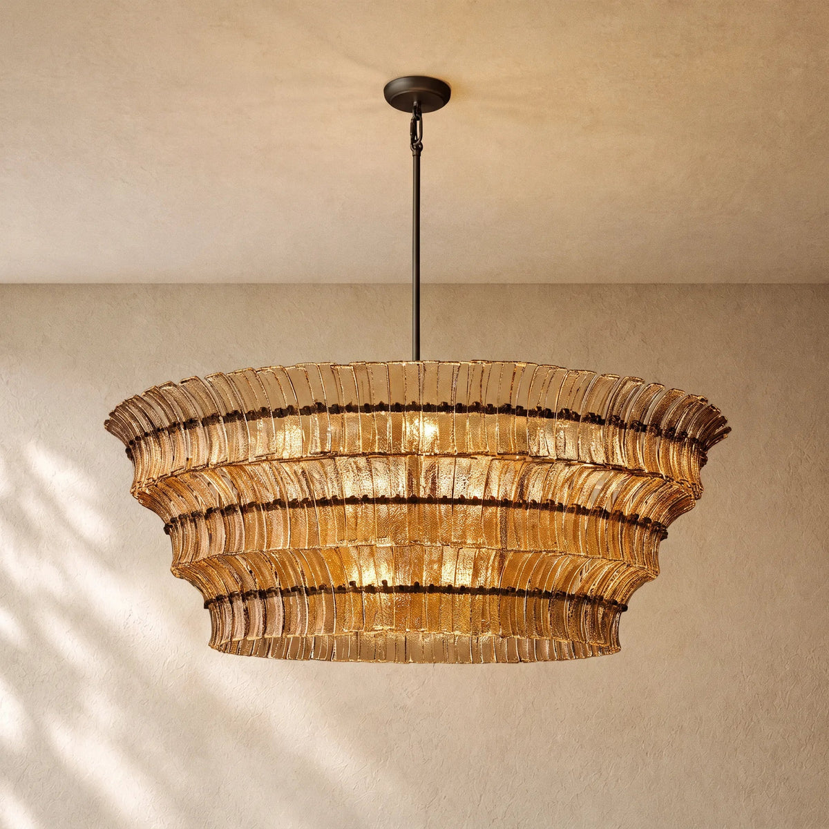Romanion Glass Round Chandelier
