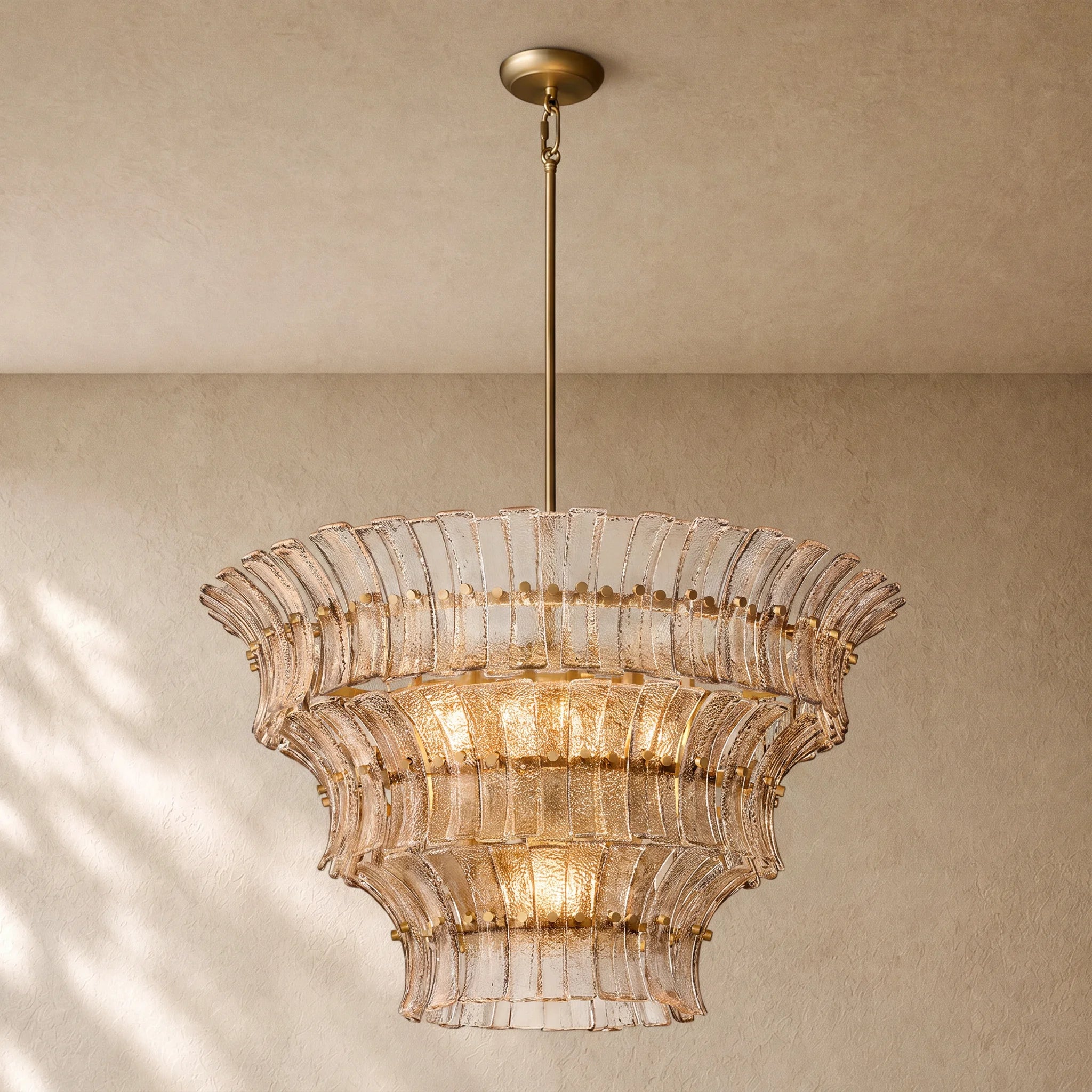 Romanion Glass Round Chandelier