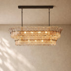 Romanion Glass Linear Chandelier