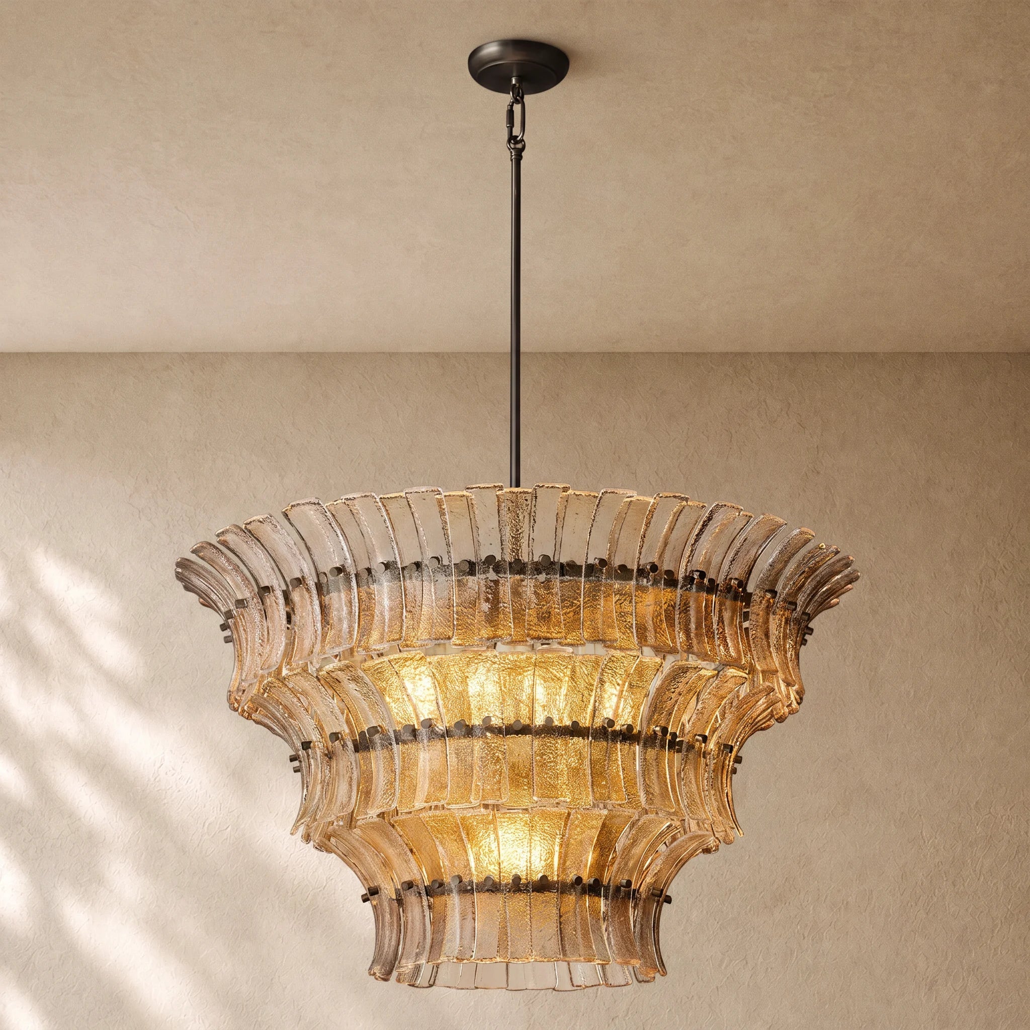 Romanion Glass Round Chandelier