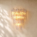 Tronchy Smoke Glass Grand Sconce in Lacquered Burnished Brass
