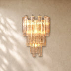 Tronchy Clear Glass Grand Sconce in Bronze