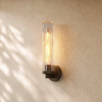 Tronchi Clear Glass Sconce in Bronze - VChandelier