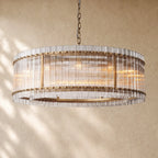 San Marcon Glass Round Chandelier