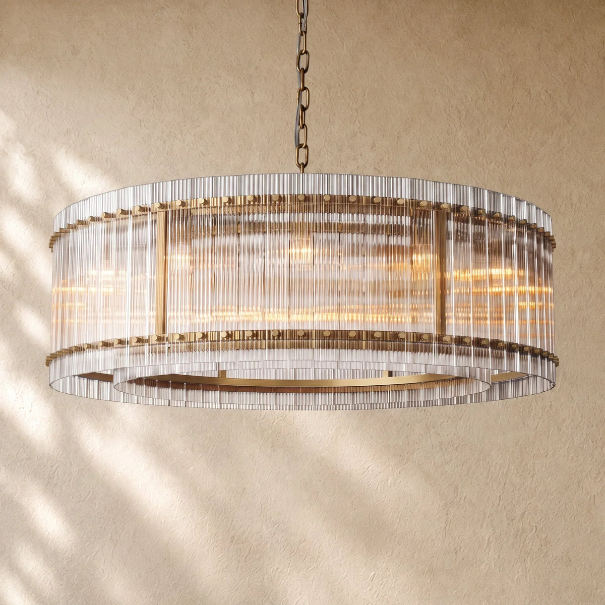 San Marcon Glass Round Chandelier