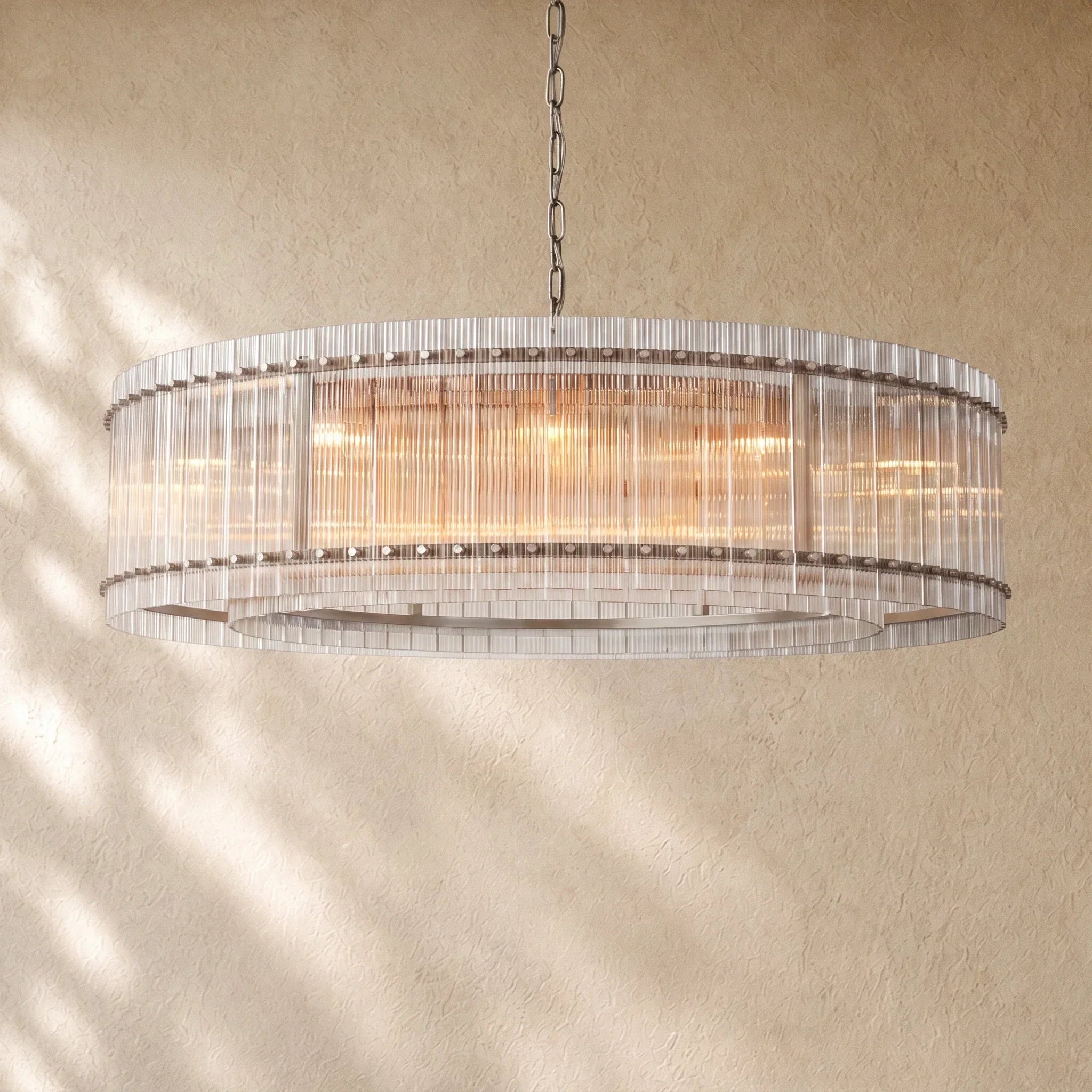 San Marcon Glass Round Chandelier