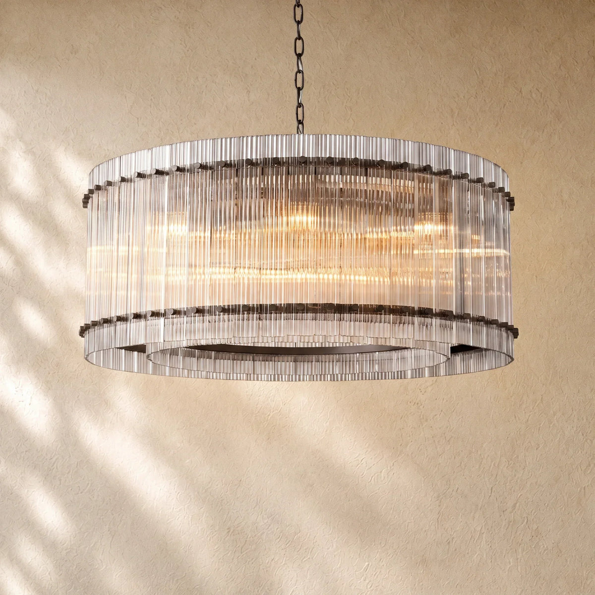 San Marcon Glass Round Chandelier