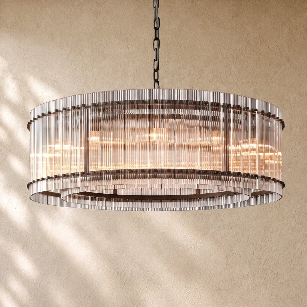 San Marcon Glass Round Chandelier