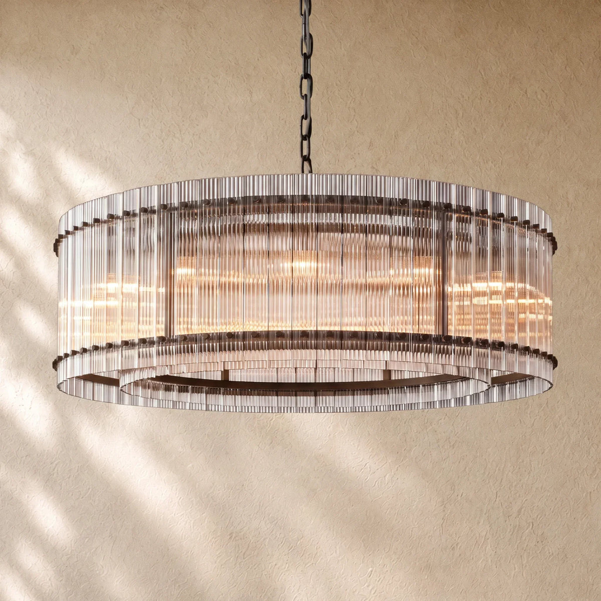 San Marcon Glass Round Chandelier