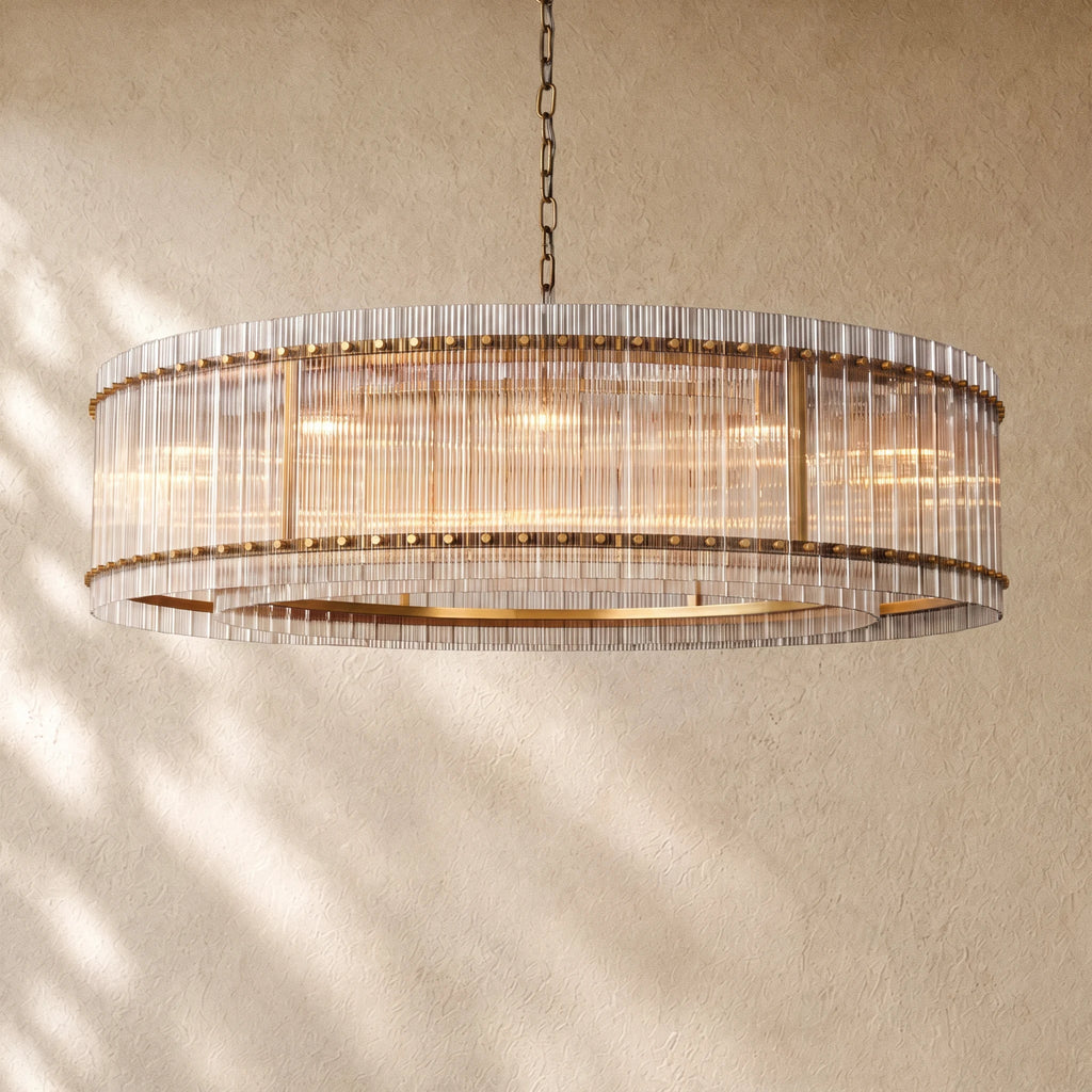 San Marcon Glass Round Chandelier
