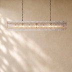 San Marcon Glass Linear Chandelier