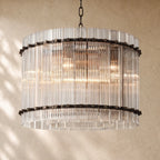 San Marcon Glass Round Chandelier