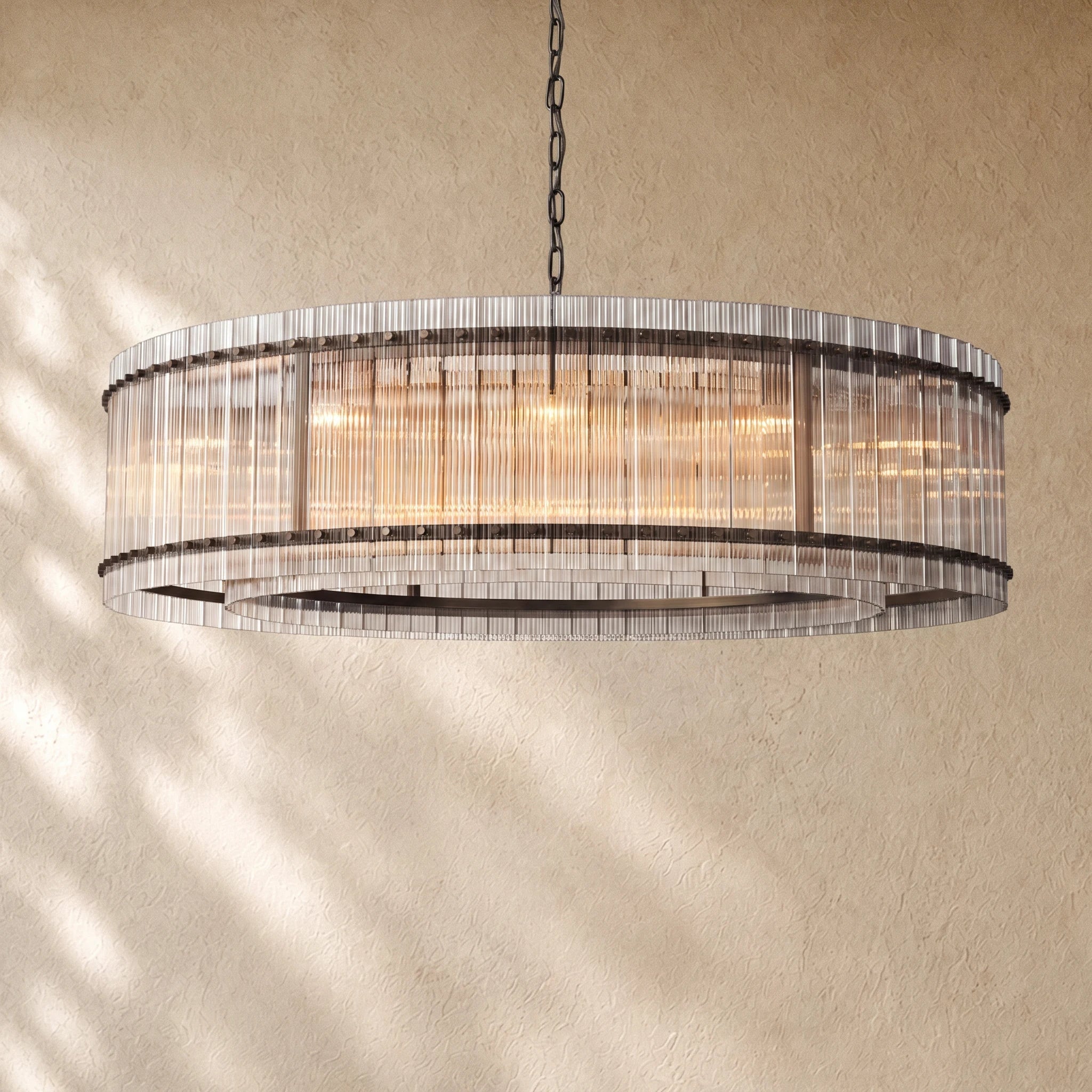 San Marcon Glass Round Chandelier