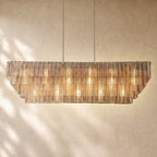 Sirena Glass Rectangular Chandelier