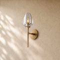 Tulipa Single Sconce in Natural Brass - VChandelier