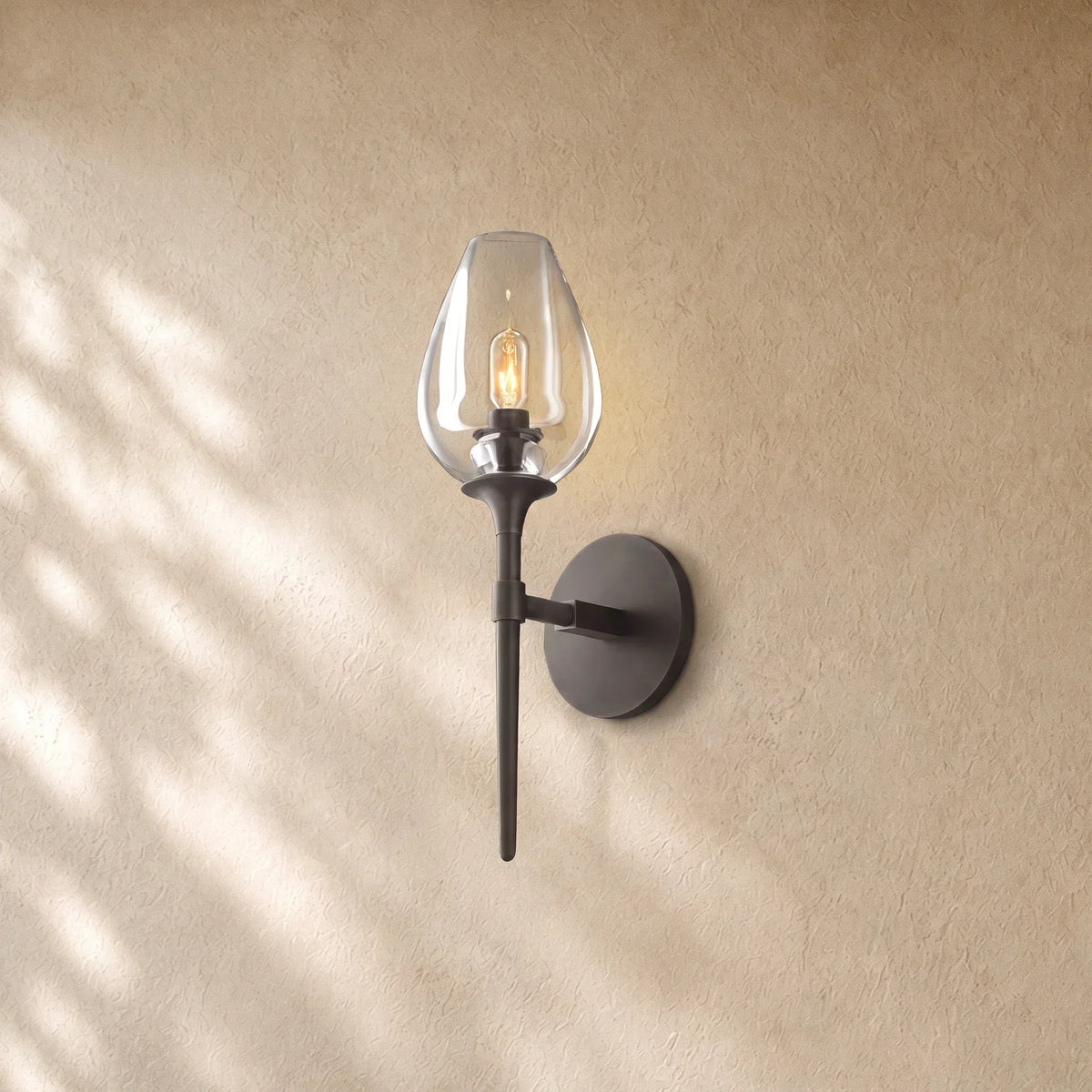 Tulipa Single Sconce in Satin Nickel - VChandelier