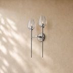Tulipa Double Sconce in Satin Nickel - VChandelier