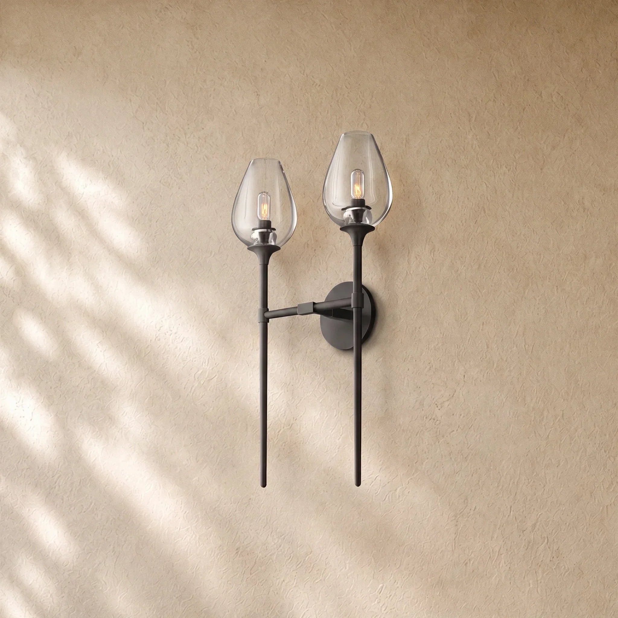 Tulipa Double Sconce in Bronze - VChandelier