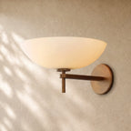 Vernat Porcelain Wall Sconce in Vintage Brass - VChandelier