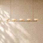 Vernat Linear Chandelier in Vintage Brass