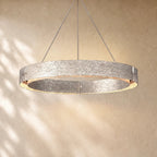 Vilary Round Chandelier in Pewter - VChandelier