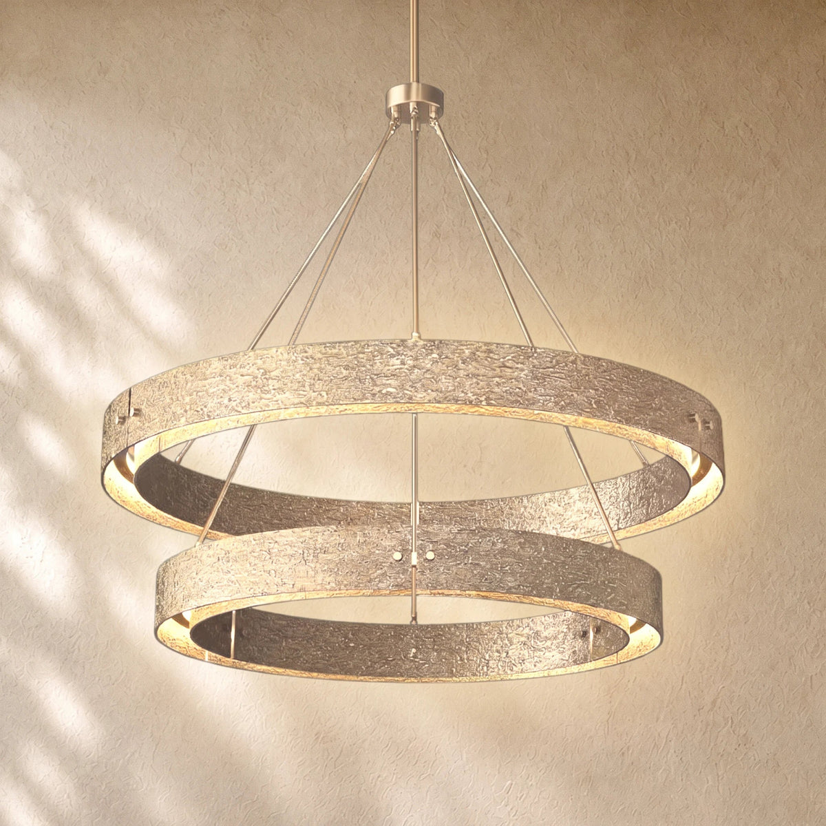 Vouvray Two-Tier Round Chandelier